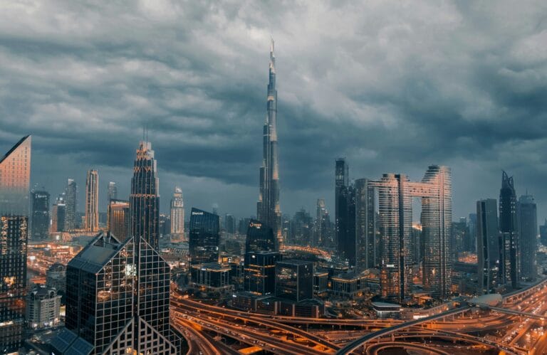 Dubai Downtown skyline for Dubai trip planning and costs